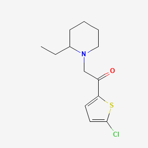 1-(5-Chlorothiophen-2-yl)-2-(2-ethylpiperidin-1-yl)ethan-1-one