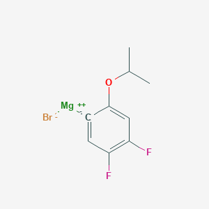 molecular formula C9H9BrF2MgO B14899896 (4,5-Difluoro-2-i-propyloxyphenyl)magnesium bromide 