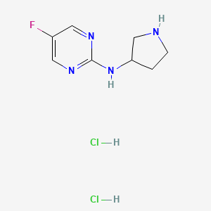 5-fluoro-N-(pyrrolidin-3-yl)pyrimidin-2-amine dihydrochloride