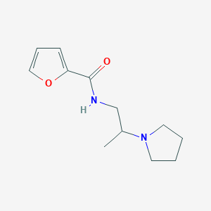 molecular formula C12H18N2O2 B14899903 n-(2-(Pyrrolidin-1-yl)propyl)furan-2-carboxamide 