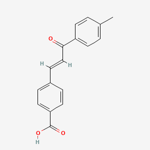 4-[(E)-3-oxo-3-(p-tolyl)prop-1-enyl]benzoic acid