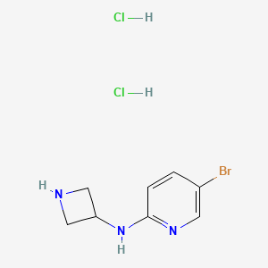 molecular formula C8H12BrCl2N3 B1489991 N-(azetidin-3-yl)-5-bromopyridin-2-amine dihydrochloride CAS No. 2098048-94-1