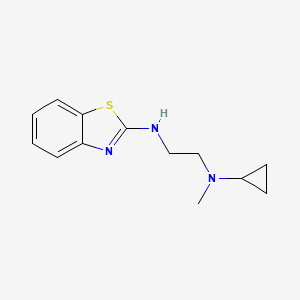 molecular formula C13H17N3S B14899930 n1-(Benzo[d]thiazol-2-yl)-n2-cyclopropyl-n2-methylethane-1,2-diamine 