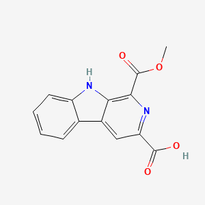 molecular formula C14H10N2O4 B14899936 1-(Methoxycarbonyl)-9H-pyrido[3,4-b]indole-3-carboxylic acid 