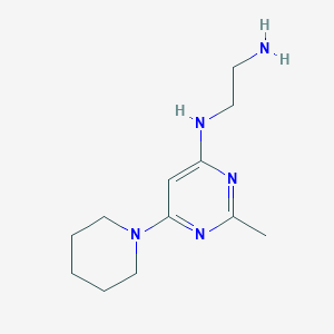 N'-[2-methyl-6-(1-piperidyl)pyrimidin-4-yl]ethane-1,2-diamine