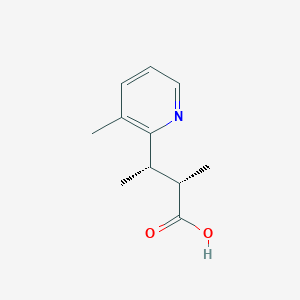 molecular formula C11H15NO2 B14899948 (2S,3S)-2-methyl-3-(3-methylpyridin-2-yl)butanoic acid 