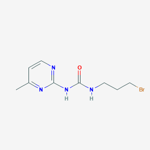 molecular formula C9H13BrN4O B1489995 1-(3-溴丙基)-3-(4-甲基嘧啶-2-基)脲 CAS No. 2098025-96-6