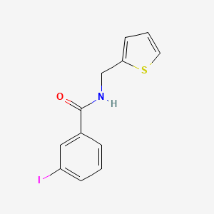 molecular formula C12H10INOS B14899994 3-iodo-N-(thiophen-2-ylmethyl)benzamide 