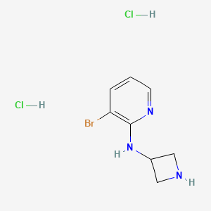 molecular formula C8H12BrCl2N3 B1490001 N-(azetidin-3-yl)-3-bromopyridin-2-amine dihydrochloride CAS No. 2098129-32-7