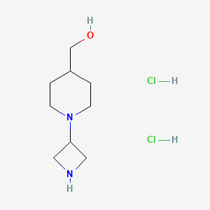 (1-(Azetidin-3-yl)piperidin-4-yl)methanol dihydrochloride