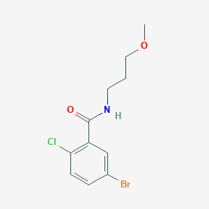 molecular formula C11H13BrClNO2 B14900037 5-bromo-2-chloro-N-(3-methoxypropyl)benzamide 