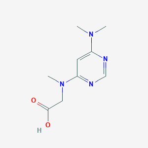 molecular formula C9H14N4O2 B1490004 [(6-Dimethylamino-pyrimidin-4-yl)-methyl-amino]-acetic acid CAS No. 1706447-65-5