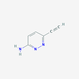 molecular formula C6H5N3 B1490008 6-Ethynylpyridazin-3-amine CAS No. 1710472-52-8