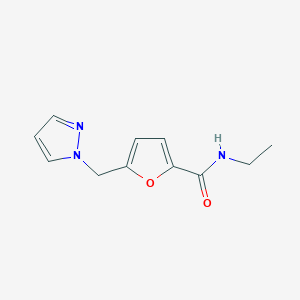 5-((1h-Pyrazol-1-yl)methyl)-N-ethylfuran-2-carboxamide