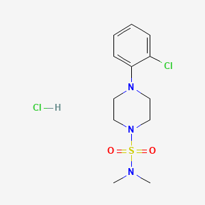 molecular formula C12H19Cl2N3O2S B14900087 4-(2-chlorophenyl)-N,N-dimethylpiperazine-1-sulfonamide hydrochloride 