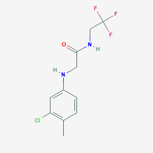 molecular formula C11H12ClF3N2O B14900107 2-((3-Chloro-4-methylphenyl)amino)-N-(2,2,2-trifluoroethyl)acetamide 