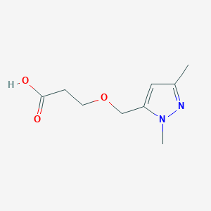 3-[(1,3-dimethyl-1H-pyrazol-5-yl)methoxy]propanoic acid