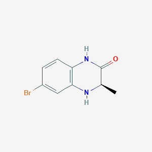 molecular formula C9H9BrN2O B14900117 (R)-6-Bromo-3-methyl-3,4-dihydroquinoxalin-2(1H)-one 