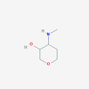 molecular formula C6H13NO2 B14900120 4-(Methylamino)tetrahydropyran-3-ol CAS No. 33332-02-4