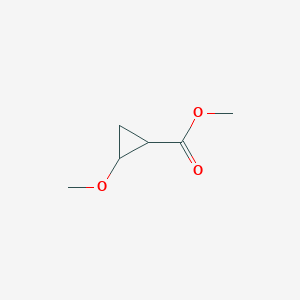 molecular formula C6H10O3 B14900155 Methyl 2-methoxycyclopropanecarboxylate 