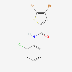 molecular formula C11H6Br2ClNOS B14900159 4,5-dibromo-N-(2-chlorophenyl)thiophene-2-carboxamide 