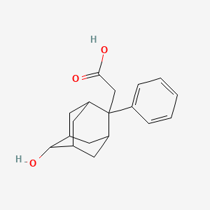 molecular formula C18H22O3 B14900166 2-((1R,2R,3S,5R)-6-Hydroxy-2-phenyladamantan-2-yl)acetic acid 