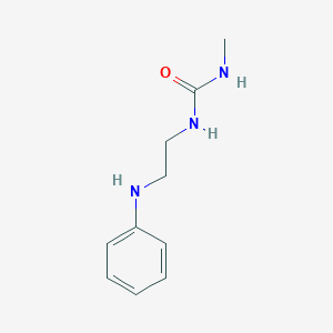 molecular formula C10H15N3O B14900201 1-Methyl-3-(2-(phenylamino)ethyl)urea 