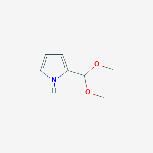 molecular formula C7H11NO2 B14900206 2-(Dimethoxymethyl)-1H-pyrrole 