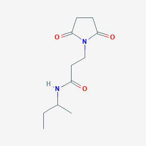 molecular formula C11H18N2O3 B14900223 n-(Sec-butyl)-3-(2,5-dioxopyrrolidin-1-yl)propanamide 