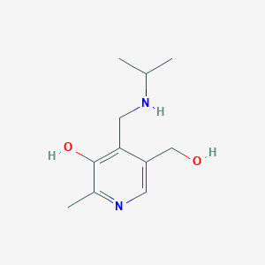 molecular formula C11H18N2O2 B1490023 5-(Hydroxymethyl)-4-((isopropylamino)methyl)-2-methylpyridin-3-ol CAS No. 132145-96-1
