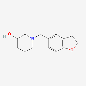 1-((2,3-Dihydrobenzofuran-5-yl)methyl)piperidin-3-ol