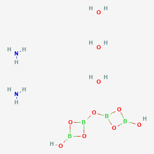 molecular formula B4H14N2O10 B14900251 Azane;2-hydroxy-4-[(4-hydroxy-1,3,2,4-dioxadiboretan-2-yl)oxy]-1,3,2,4-dioxadiboretane;trihydrate 