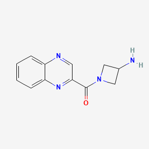 molecular formula C12H12N4O B1490026 (3-Aminoazetidin-1-yl)(quinoxalin-2-yl)methanone CAS No. 1987013-55-7