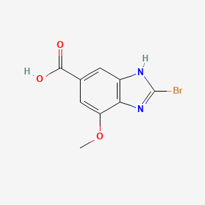 2-Bromo-7-methoxy-1H-benzo[d]imidazole-5-carboxylic acid