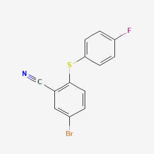 5-Bromo-2-(4-fluorophenylsulfanyl)-benzonitrile