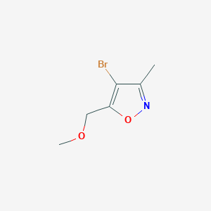 molecular formula C6H8BrNO2 B14900275 4-Bromo-5-(methoxymethyl)-3-methylisoxazole 