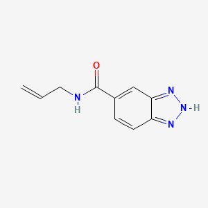 molecular formula C10H10N4O B14900308 n-Allyl-1h-benzo[d][1,2,3]triazole-5-carboxamide 