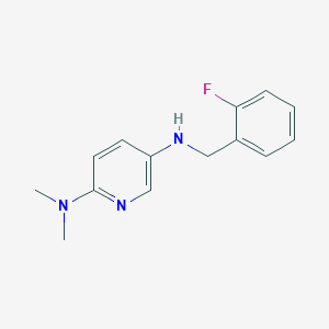 molecular formula C14H16FN3 B14900309 n5-(2-Fluorobenzyl)-n2,n2-dimethylpyridine-2,5-diamine 