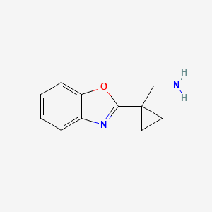 (1-(Benzo[d]oxazol-2-yl)cyclopropyl)methanamine