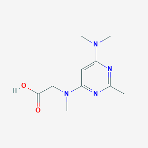 B1490033 N-(6-(dimethylamino)-2-methylpyrimidin-4-yl)-N-methylglycine CAS No. 1706442-30-9