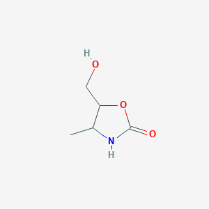 molecular formula C5H9NO3 B14900372 5-(Hydroxymethyl)-4-methyloxazolidin-2-one 