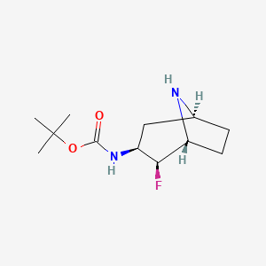 molecular formula C12H21FN2O2 B14900378 tert-Butyl ((1R,2R,3S,5S)-2-fluoro-8-azabicyclo[3.2.1]octan-3-yl)carbamate 