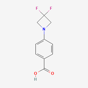 molecular formula C10H9F2NO2 B1490038 4-(3,3-Difluoroazetidin-1-yl)benzoic acid CAS No. 1781193-16-5