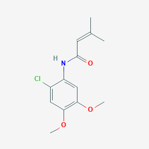 N-(2-chloro-4,5-dimethoxyphenyl)-3-methylbut-2-enamide