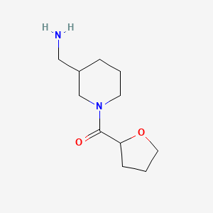 B1490041 [1-(Oxolane-2-carbonyl)piperidin-3-yl]methanamine CAS No. 1018307-55-5