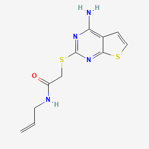 n-Allyl-2-((4-aminothieno[2,3-d]pyrimidin-2-yl)thio)acetamide