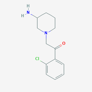 molecular formula C13H17ClN2O B1490044 2-(3-氨基哌啶-1-基)-1-(2-氯苯基)乙烷-1-酮 CAS No. 1456277-21-6