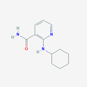 molecular formula C12H17N3O B14900467 2-(Cyclohexylamino)nicotinamide 