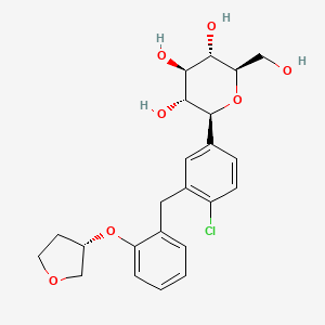 (2S,3R,4R,5S,6R)-2-(4-chloro-3-(2-(((S)-tetrahydrofuran-3-yl)oxy)benzyl)phenyl)-6-(hydroxymethyl)tetrahydro-2H-pyran-3,4,5-triol