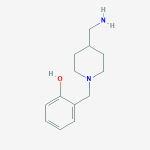 molecular formula C13H20N2O B1490048 2-{[4-(Aminomethyl)piperidin-1-yl]methyl}phenol CAS No. 1249754-16-2